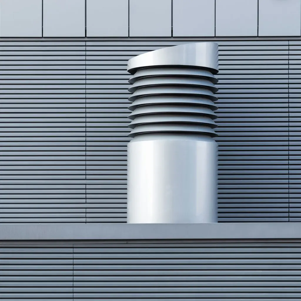 Bouche de ventilation VMC pour l'aération d'un bâtiment